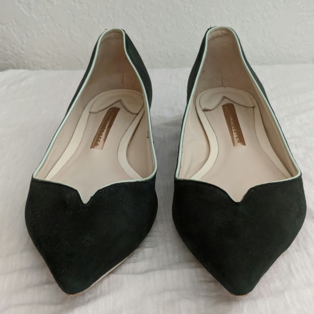 Sophia Webster Loca Suede Green Flat